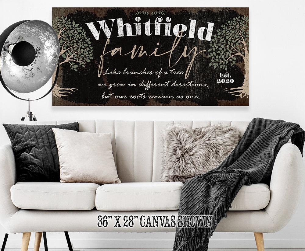 Personalized - Family Like Branches - Canvas