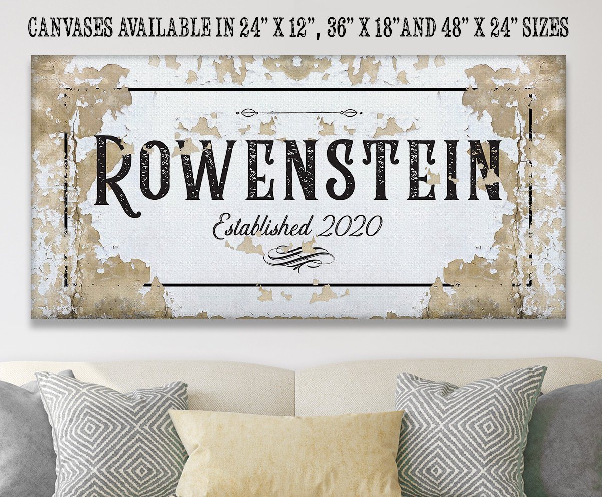 Personalized - Family Name - Canvas