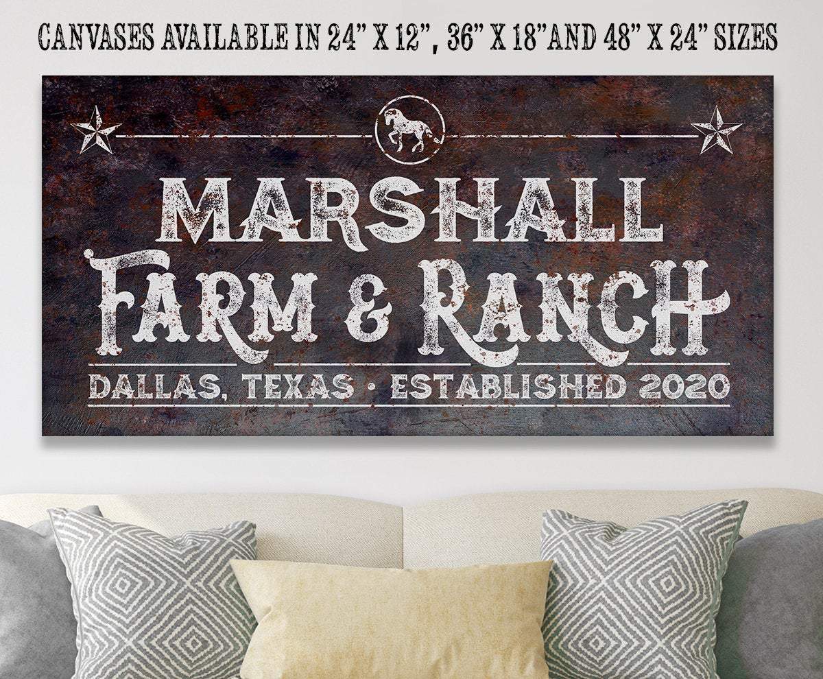 Personalized - Farm & Ranch - Canvas