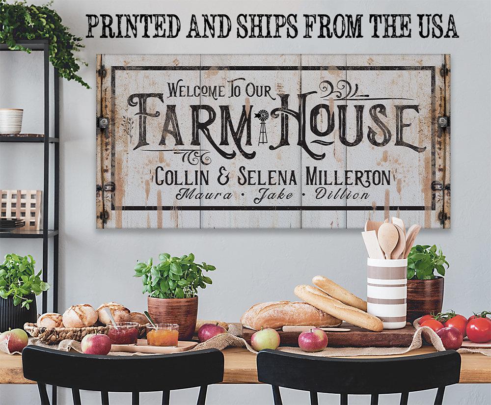 Personalized - Farmhouse - Canvas
