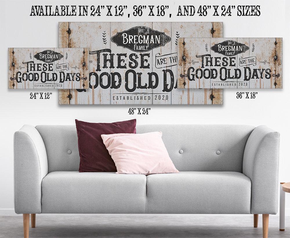 Personalized - Good Old Days - Canvas