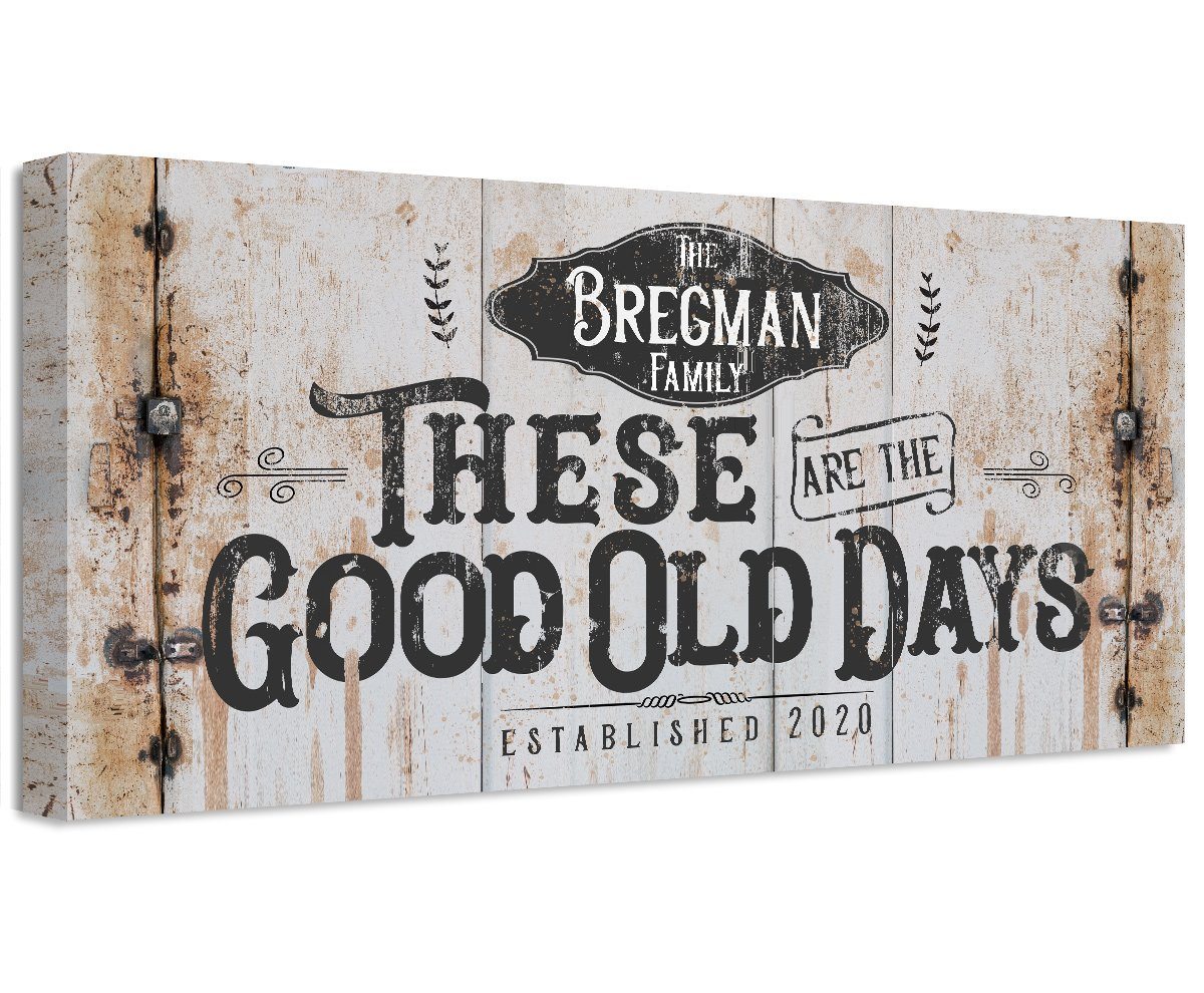 Personalized - Good Old Days - Canvas