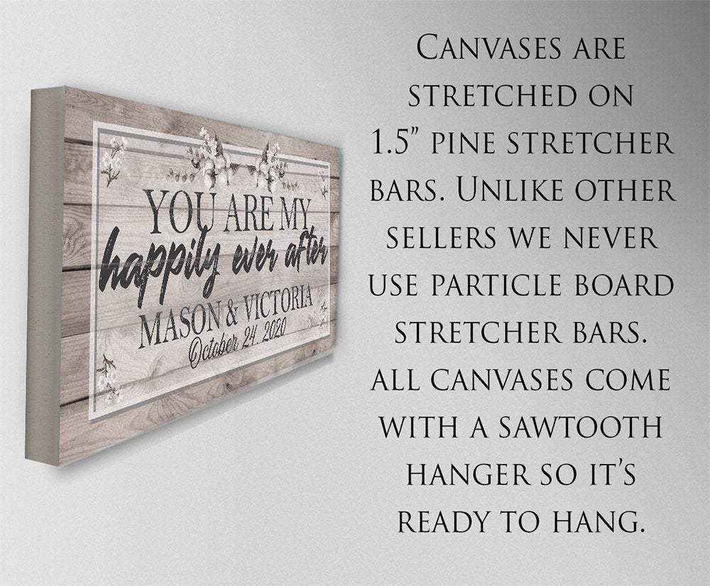 Personalized - Happily Ever After - Canvas