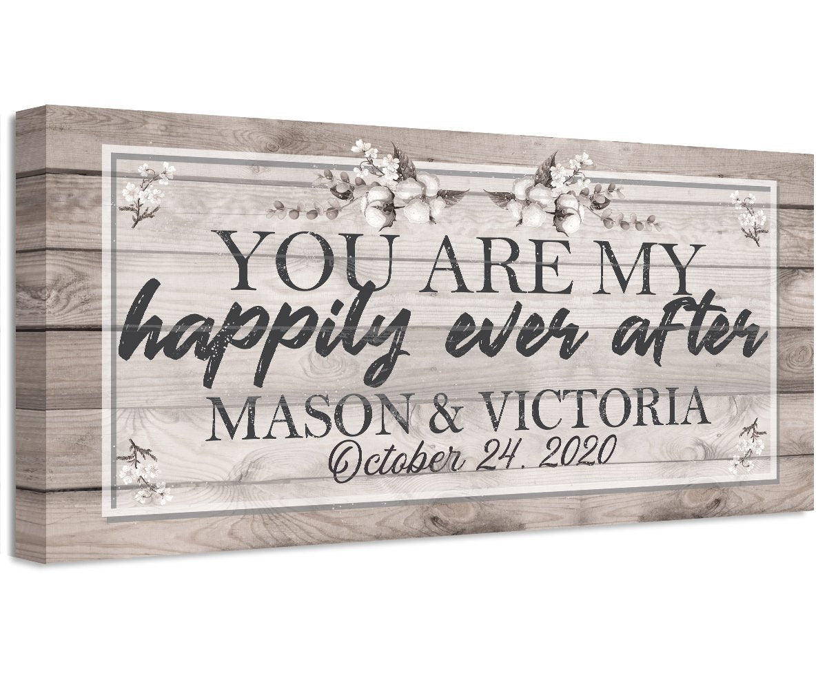 Personalized - Happily Ever After - Canvas