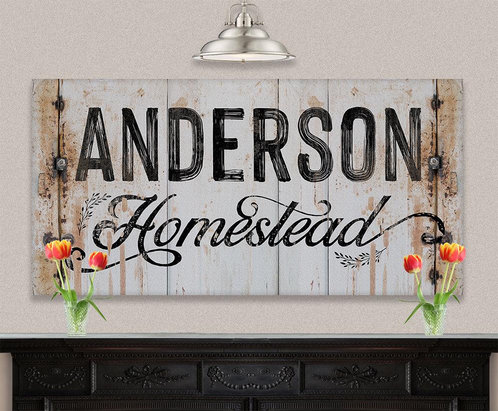 Personalized - Homestead - Canvas