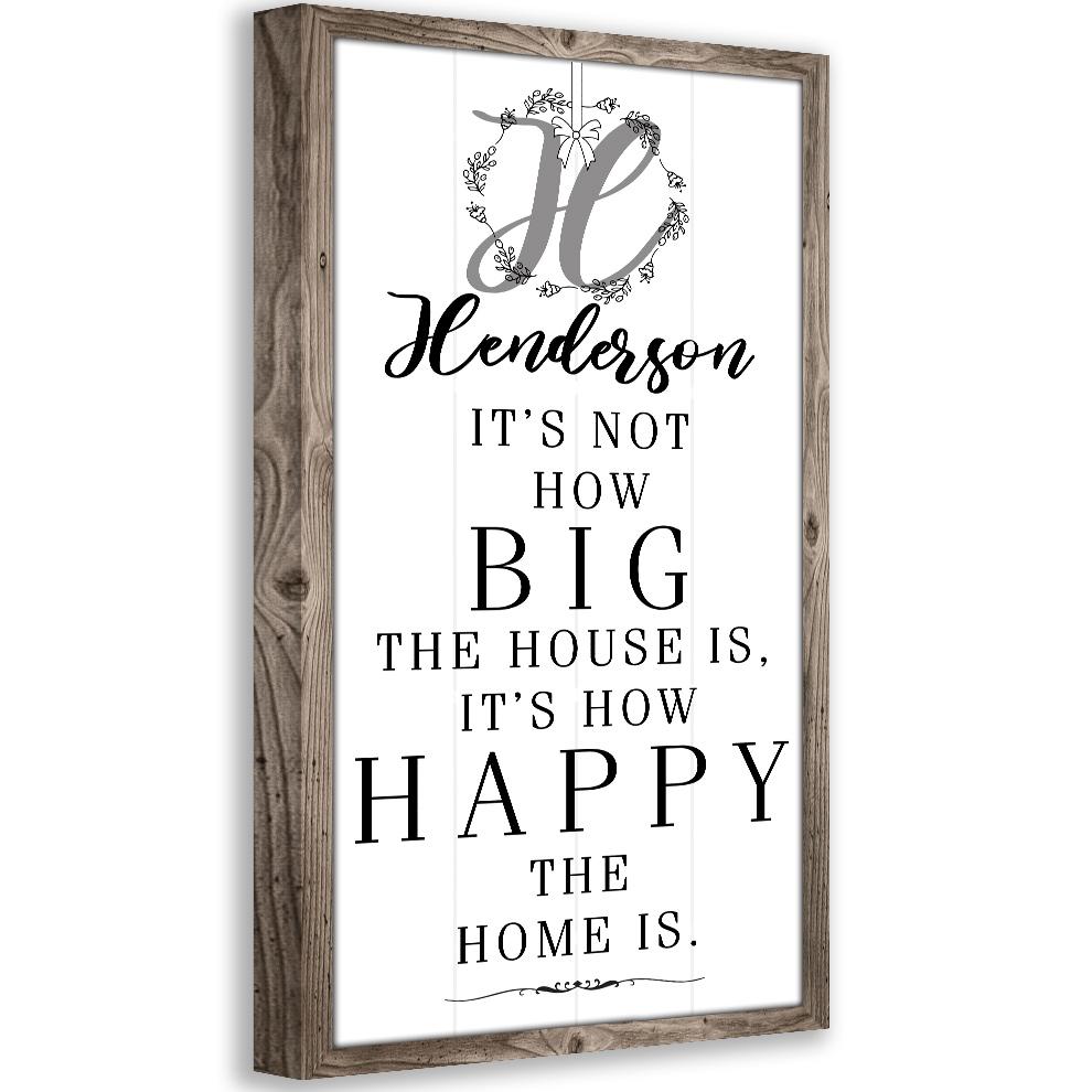 Personalized - It's Not How Big - Canvas