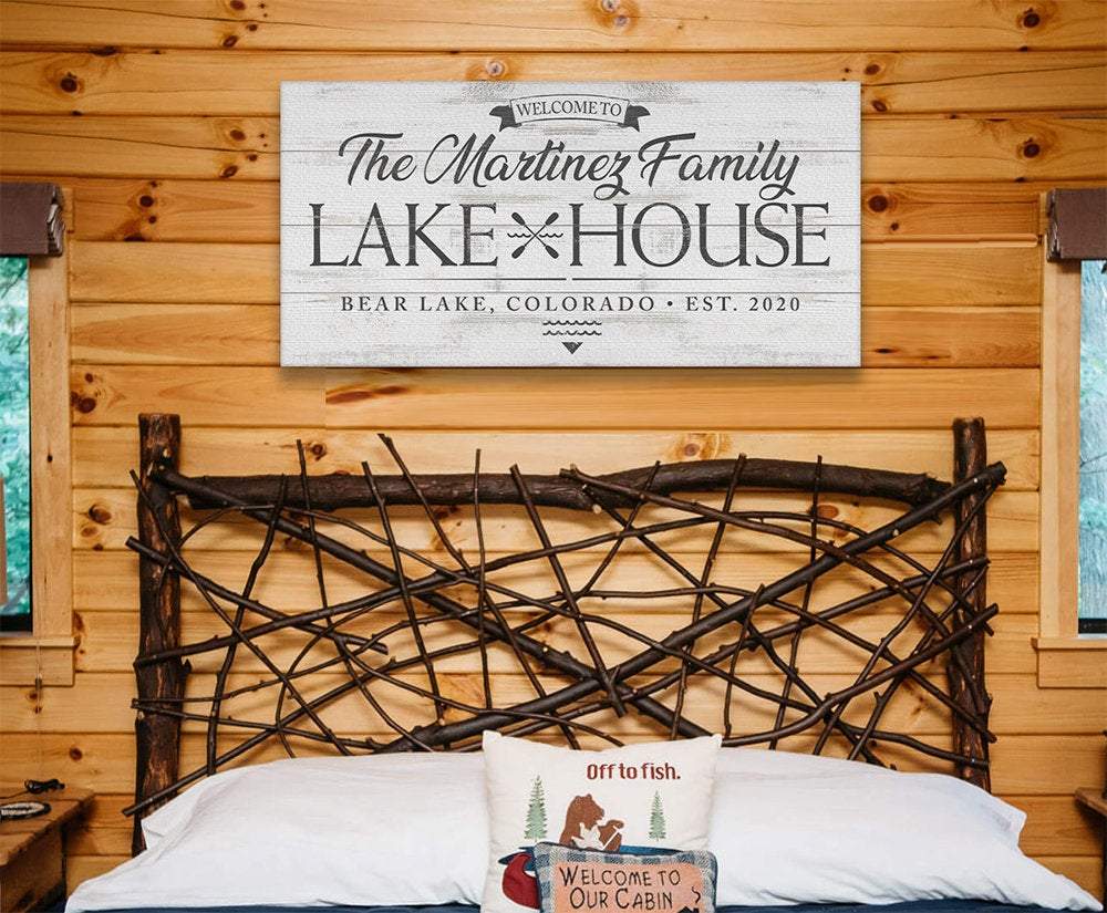 Personalized - Lake House - Canvas