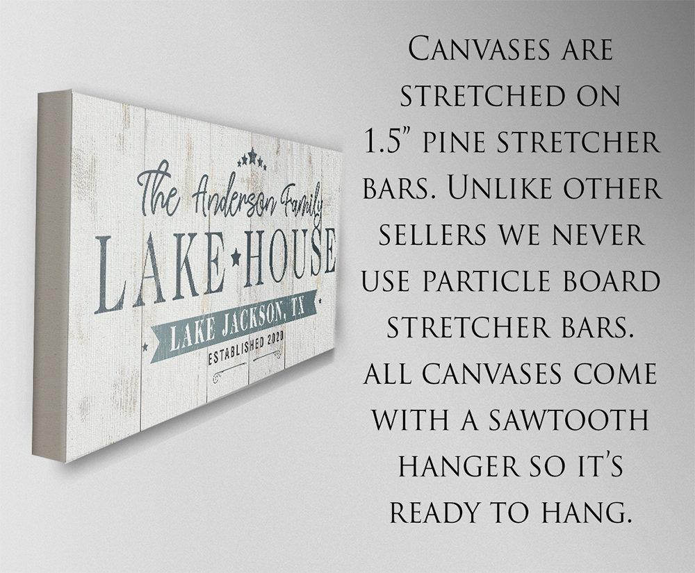 Personalized - Lake House - Canvas