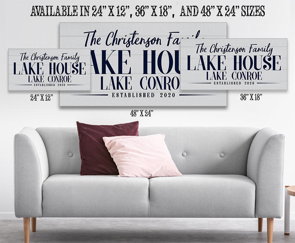 Personalized - Lake House - Canvas