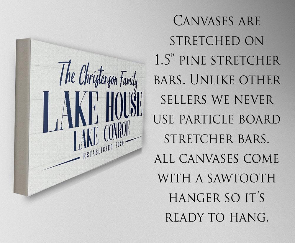 Personalized - Lake House - Canvas