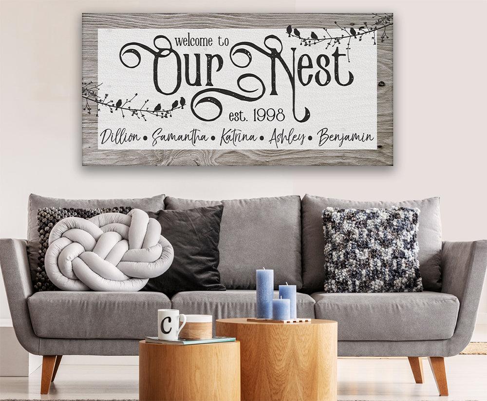 Personalized - Our Nest - Canvas