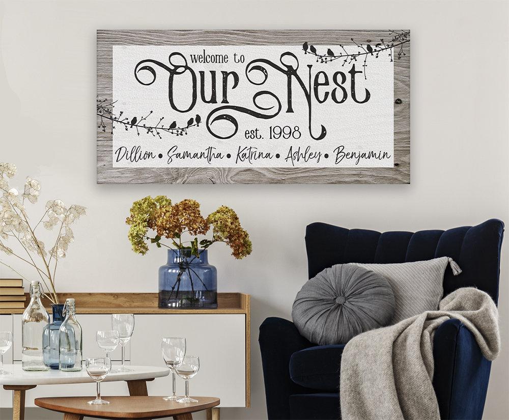 Personalized - Our Nest - Canvas