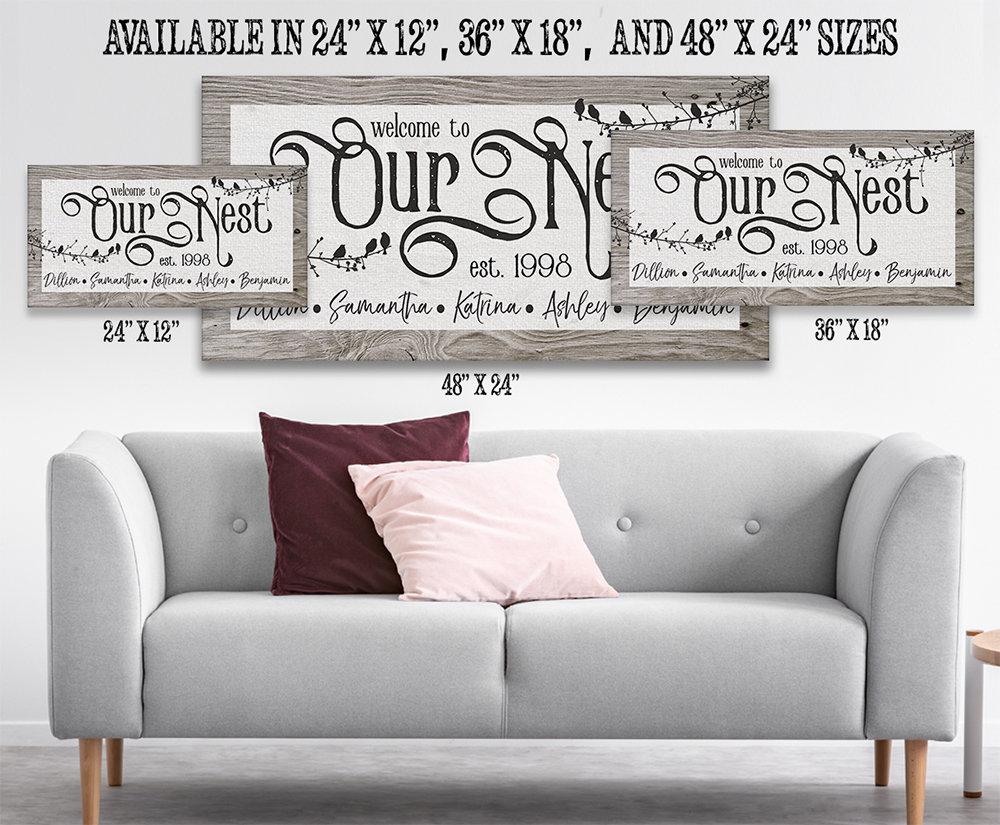 Personalized - Our Nest - Canvas