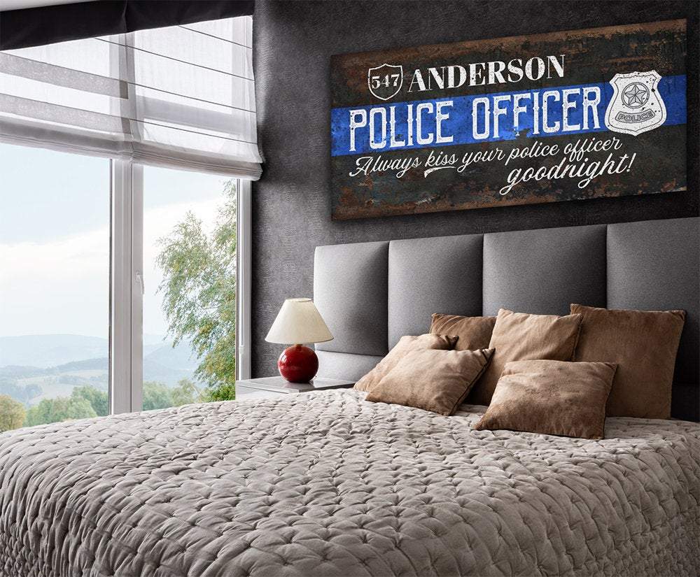 Personalized - Police Officer - Canvas