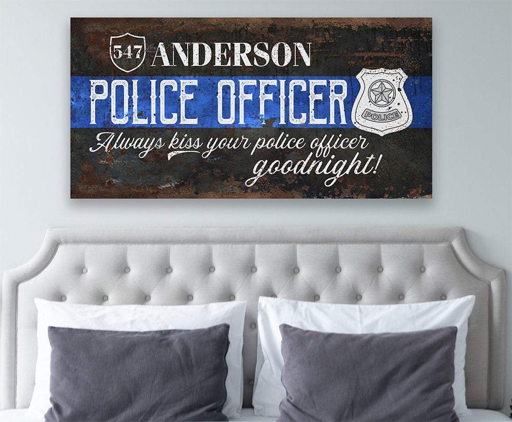 Personalized - Police Officer - Canvas