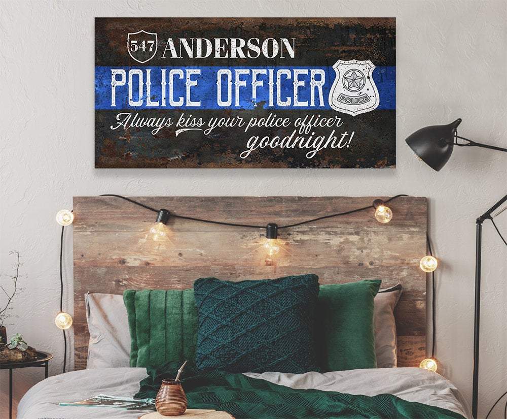 Personalized - Police Officer - Canvas