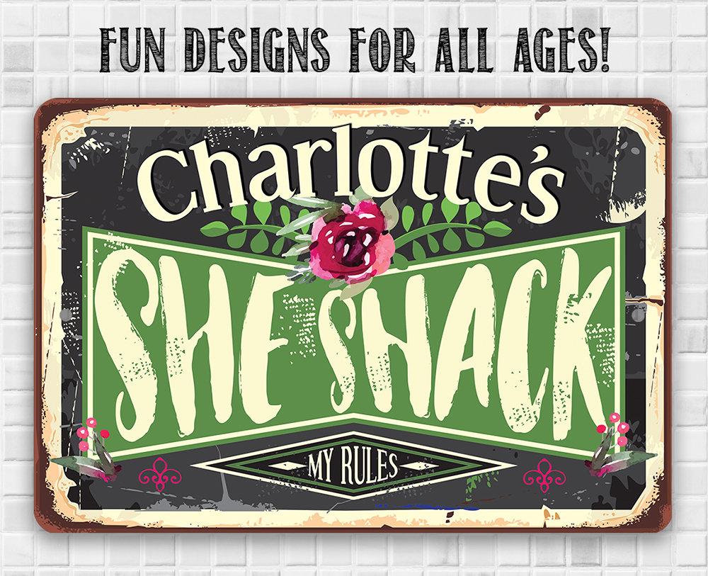 Personalized - She Shack - Metal Sign