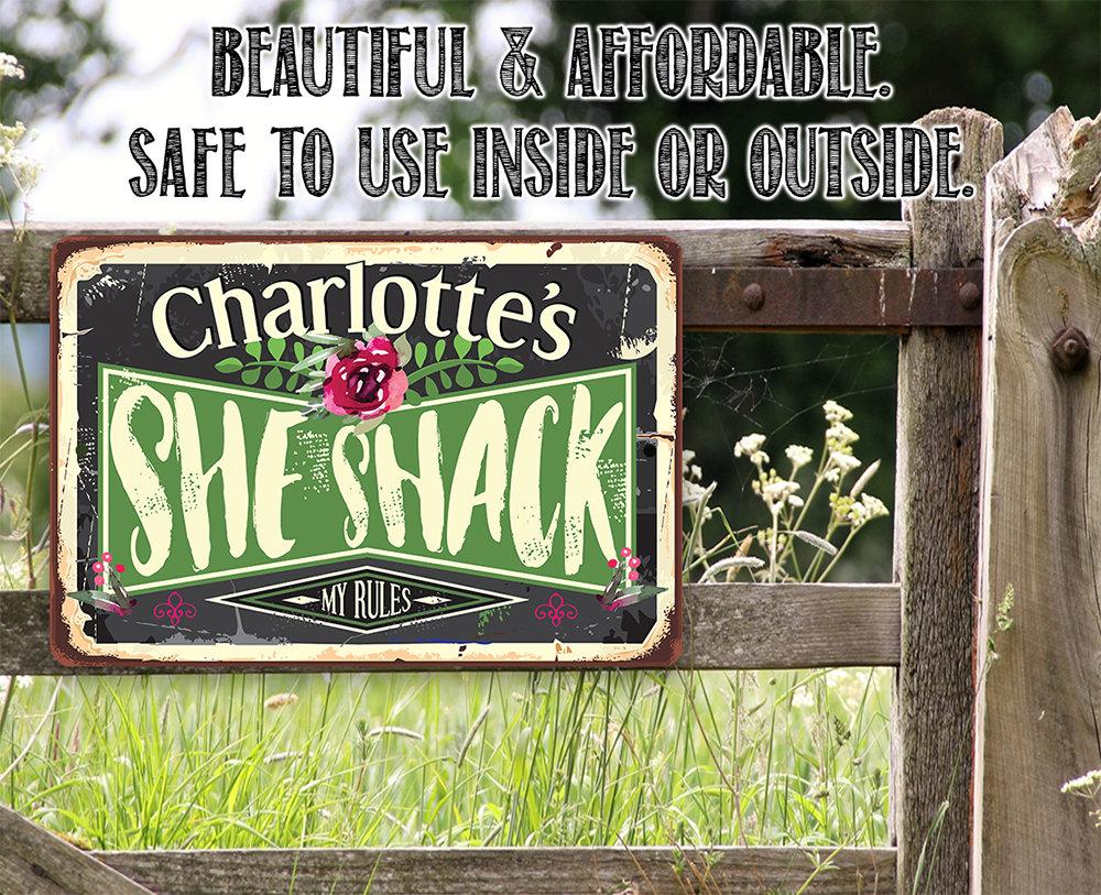 Personalized - She Shack - Metal Sign