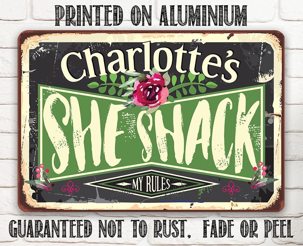 Personalized - She Shack - Metal Sign
