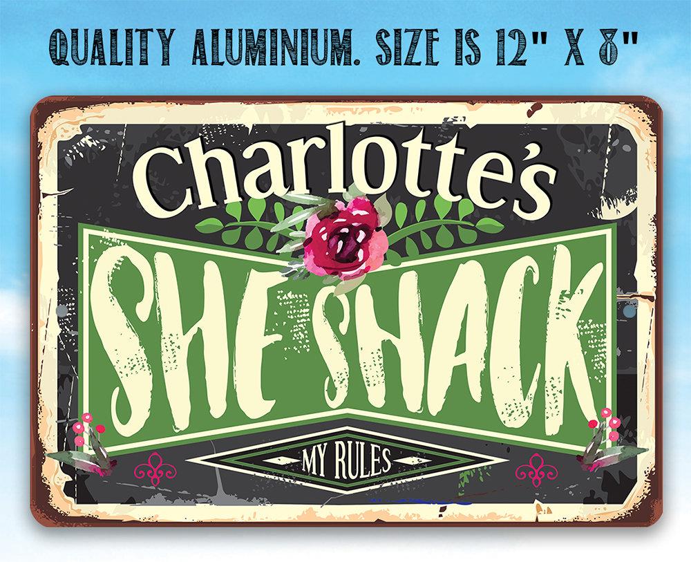 Personalized - She Shack - Metal Sign