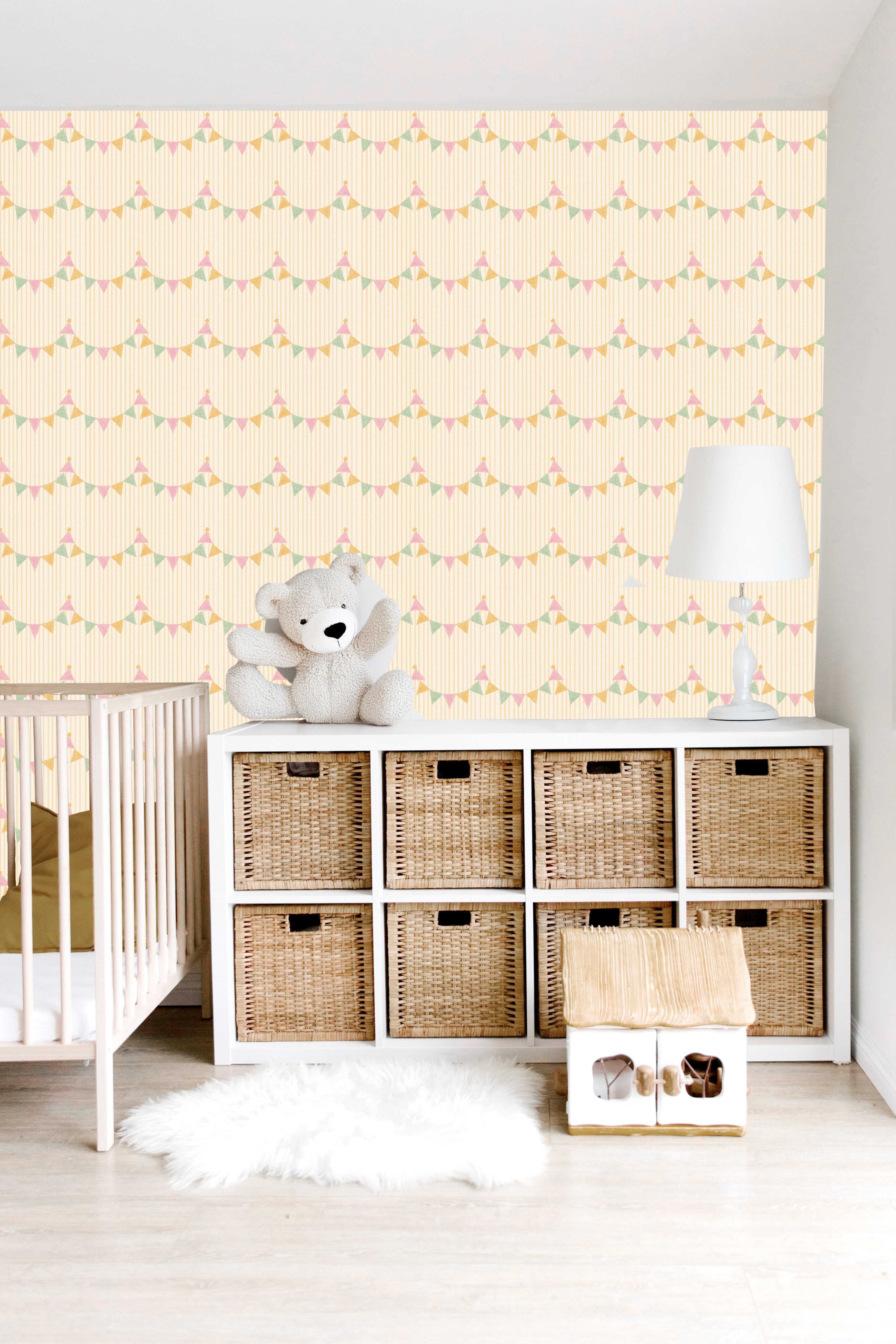 Bunting Wallpaper by Yorkville Studio