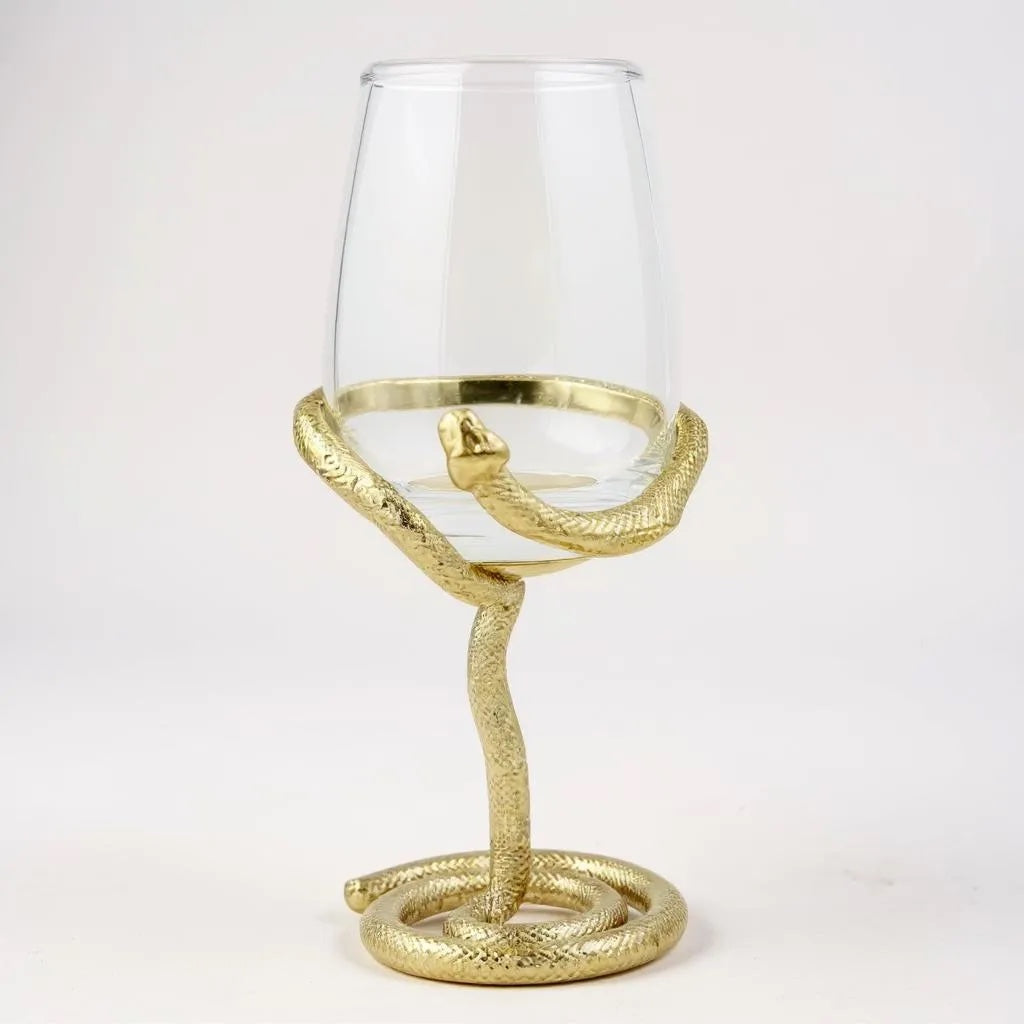 Set of 4 Snake Wine Glasses-0