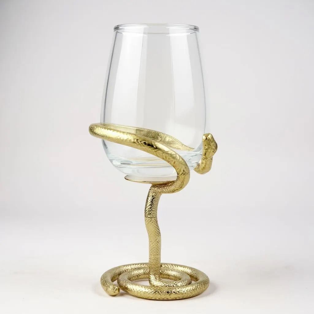 Set of 4 Snake Wine Glasses-1