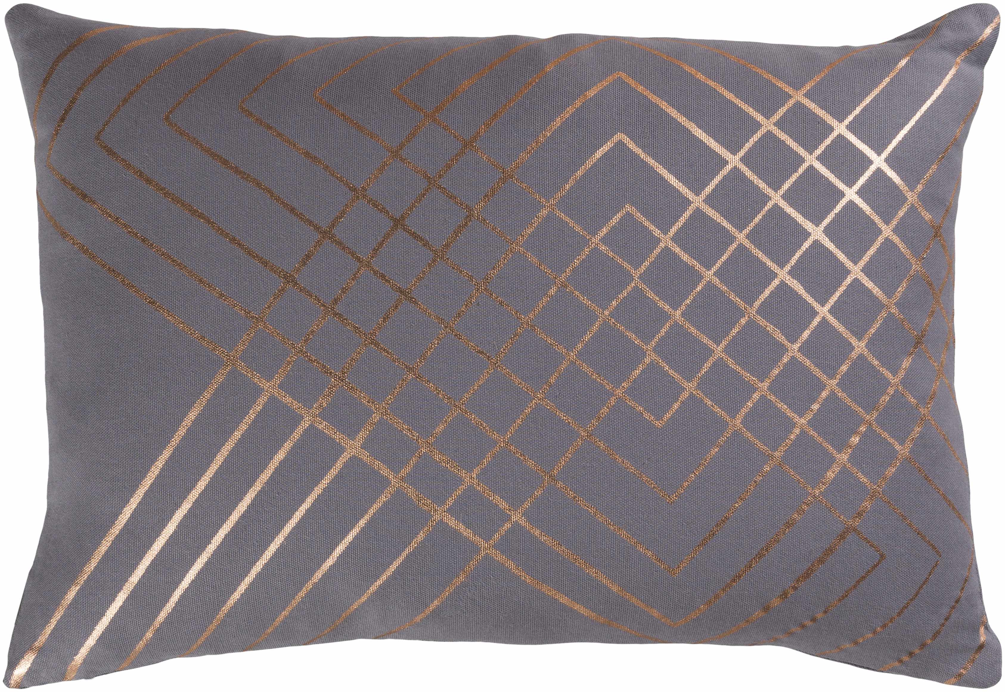 Pledger Geometric Gold Accents Throw Pillow - Clearance-2