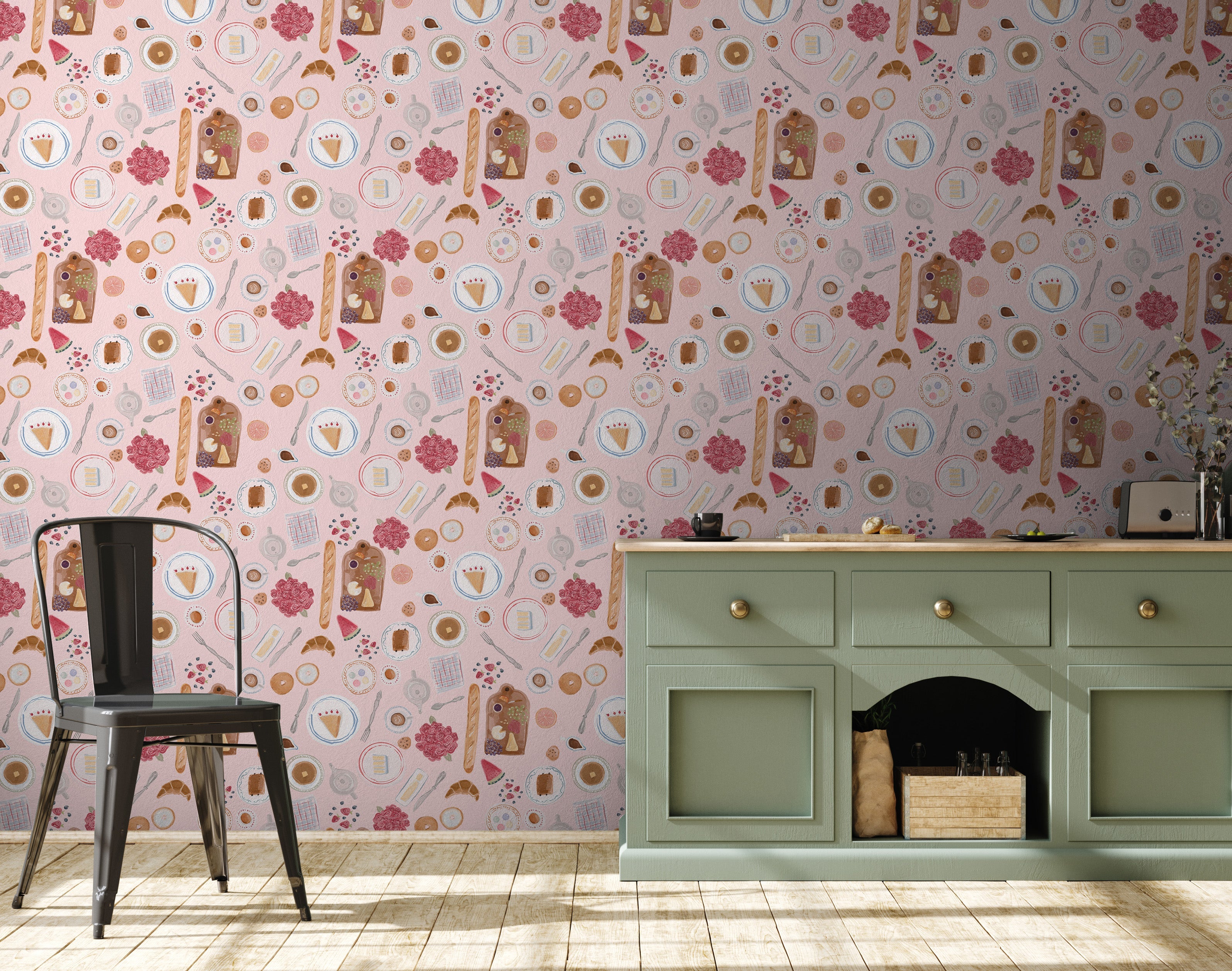 Pollyanne Wallpaper by Peggy Faucheux