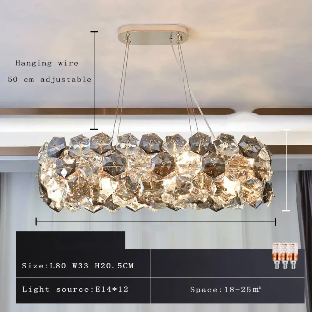 Post Modern Crystal Chandelier | Dining Room Home Lighting