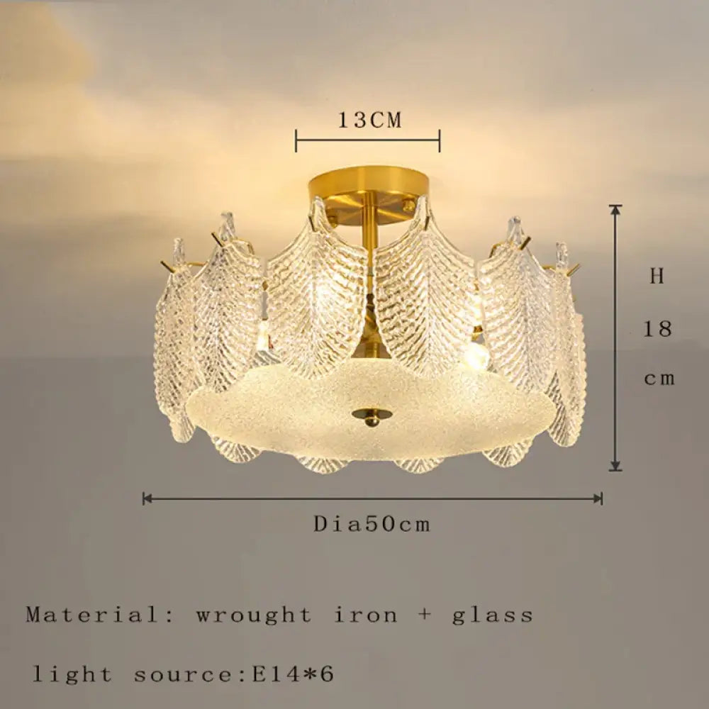 Postmodern Glass Chandelier | Modern Dining Room Lighting