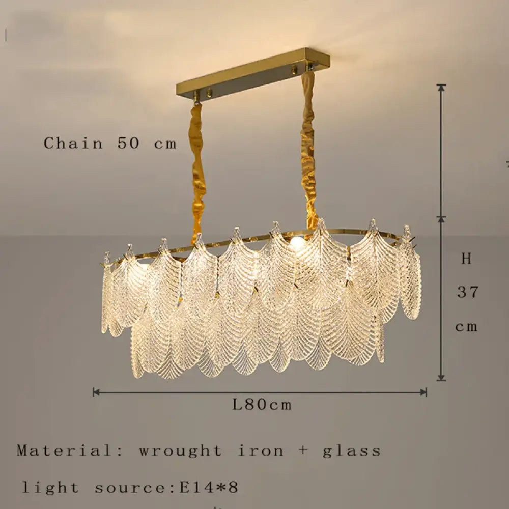 Postmodern Glass Chandelier | Modern Dining Room Lighting