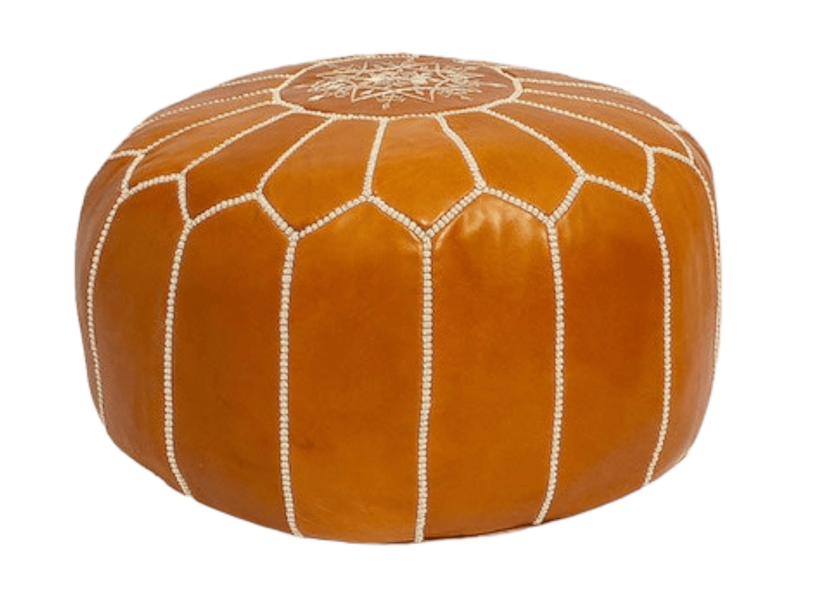 Moroccan  Round Pouf – Cozy Comfort in Earthy Elegance-1