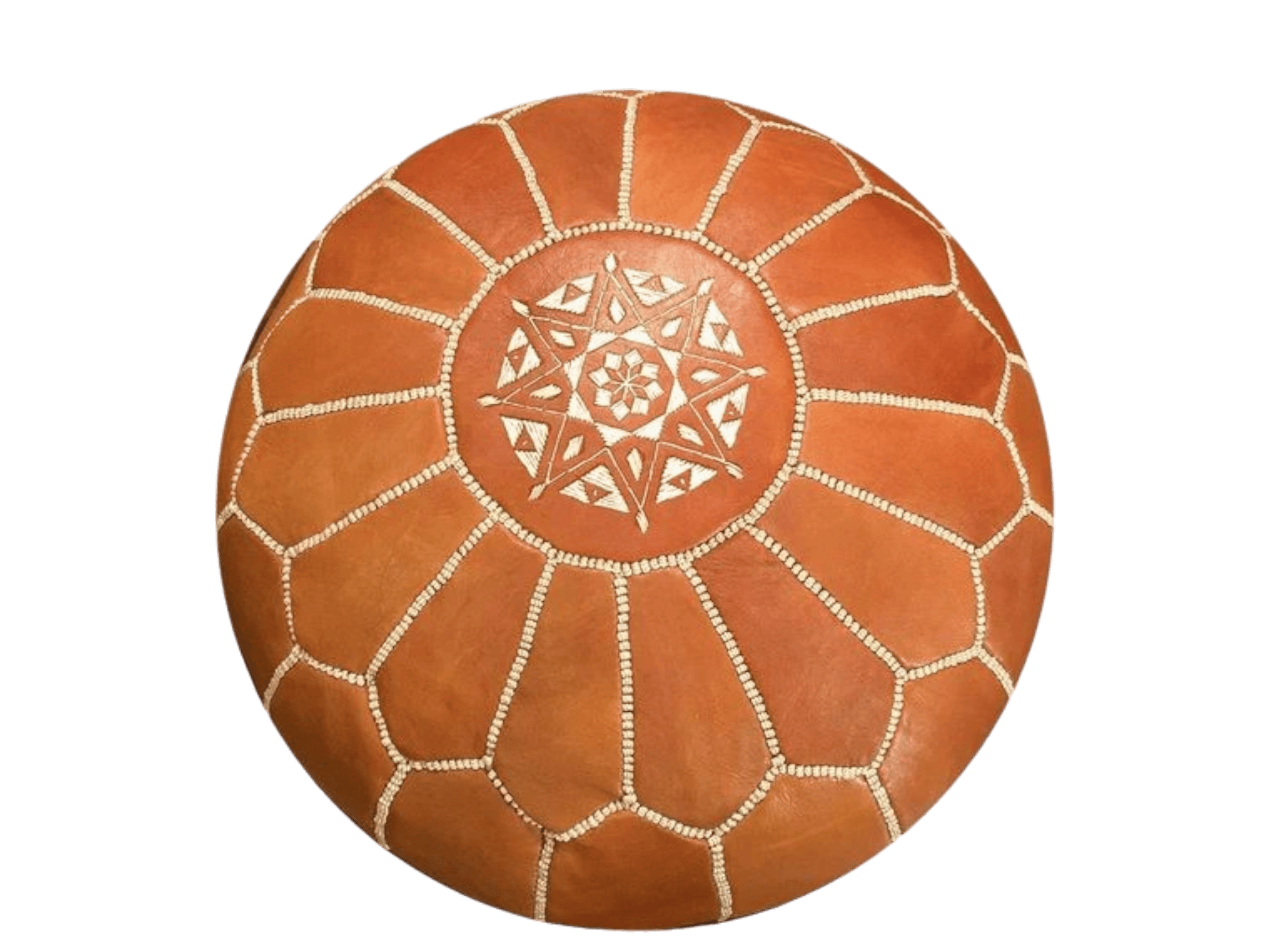 Moroccan  Round Pouf – Cozy Comfort in Earthy Elegance-0