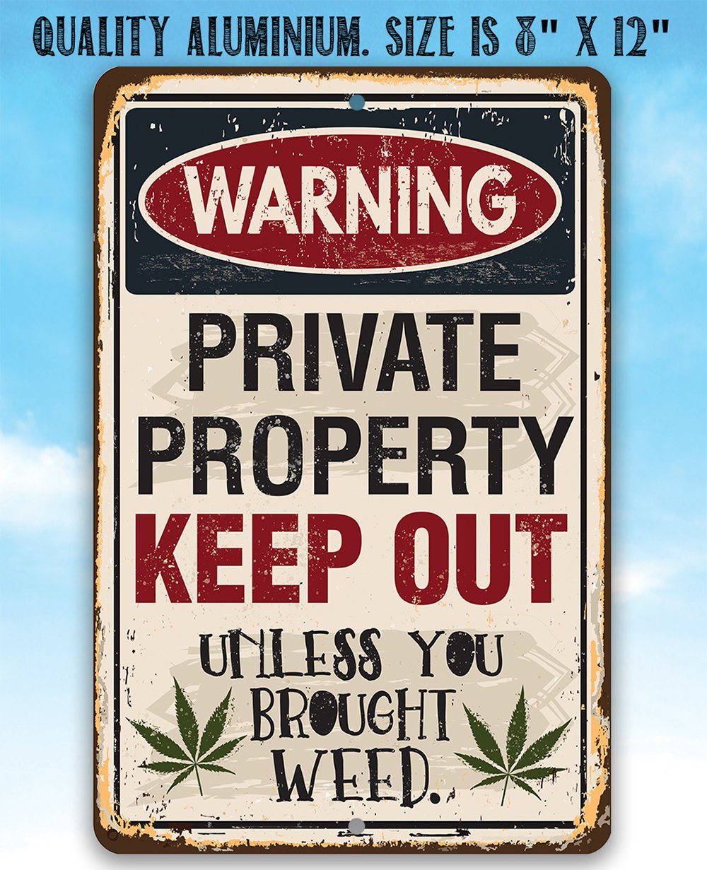 Private Property Keep Out - Metal Sign