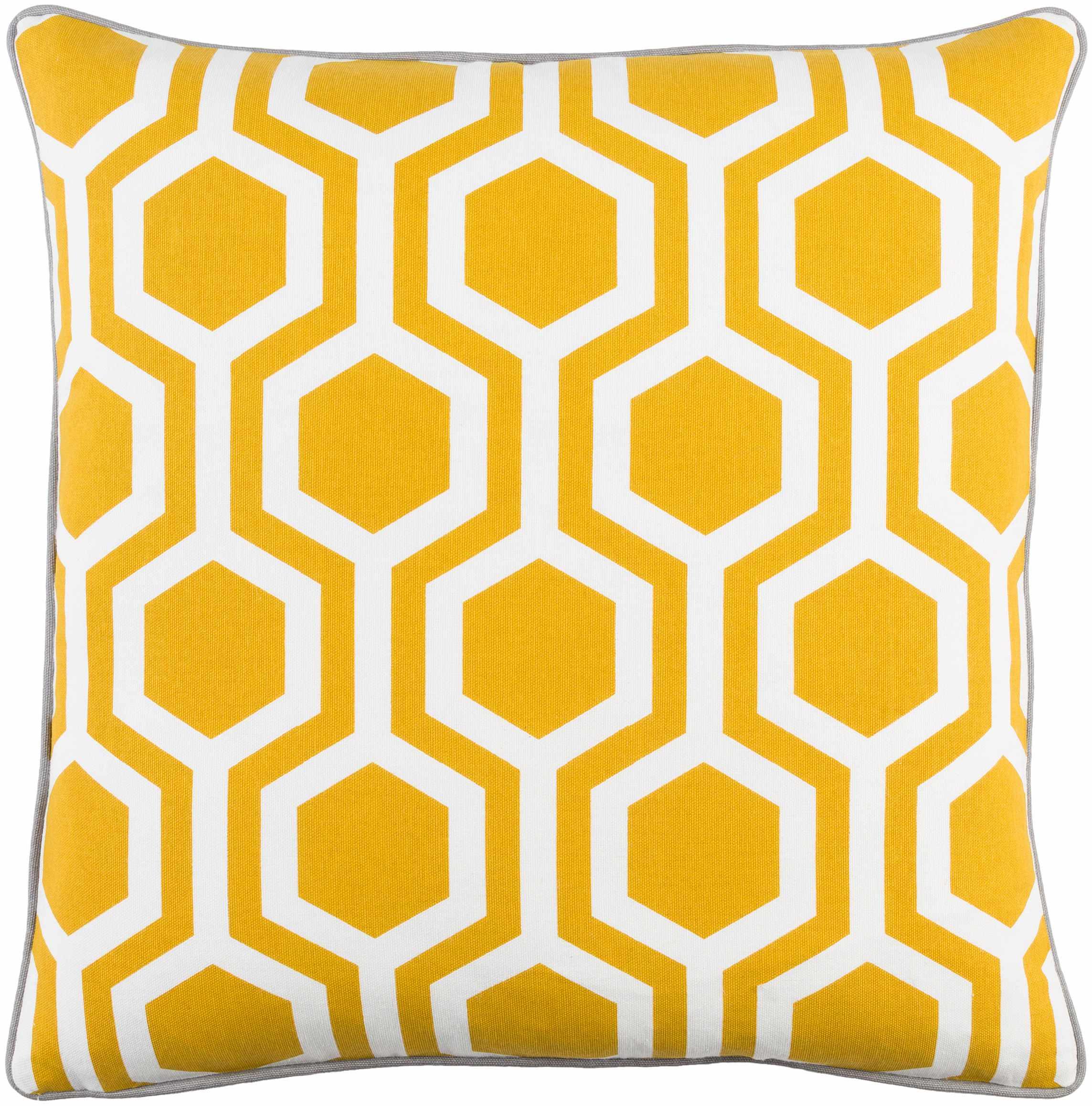 Pearlington Yellow Honeycomb Accent Pillow - Clearance - PRHOMZ
