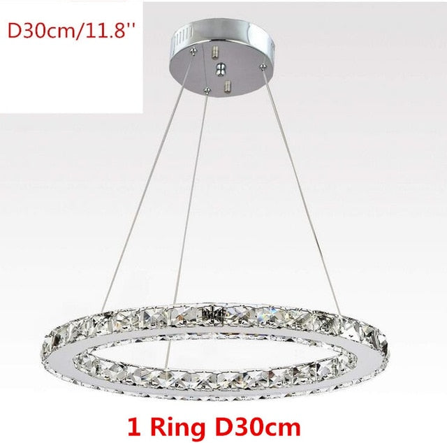 Modern K9 Crystal Led Chandelier Lights Home Lighting Chrome Lustre Chandeliers Ceiling Pendant Fixtures  For Living Room-7