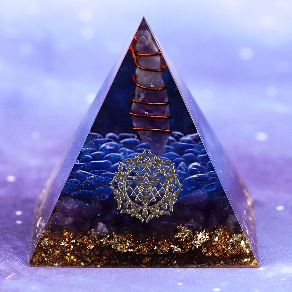 Orgonite Energy Pyramid Decoration Orgone Accumulator Stone That Changes The Magnetic Field Of Life Reiki Healing Resin Jewelry-1