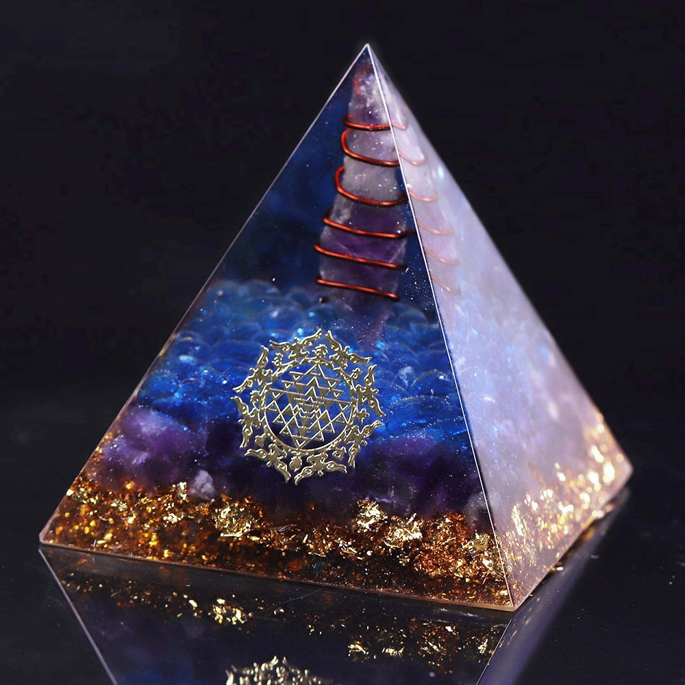 Orgonite Energy Pyramid Decoration Orgone Accumulator Stone That Changes The Magnetic Field Of Life Reiki Healing Resin Jewelry-2