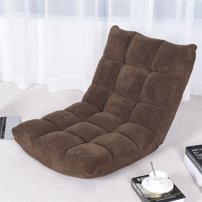 Adjustable 14-Position Cushioned Floor Chair Living Room Leisure Chair Chaise  Floor Chair  Lounge Chair-4