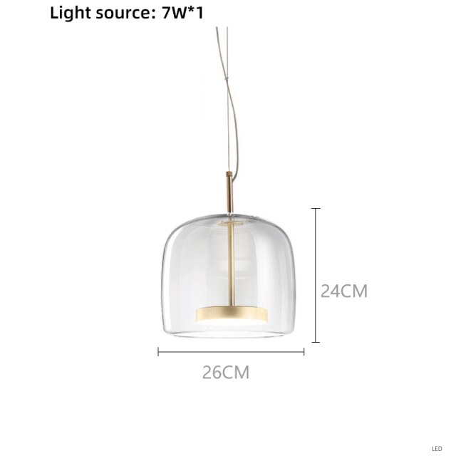 Nordic LED Pendant Light Luxury Indoor Lighting for Restaurant Bar Modern Glass Hanglamp Living Room Decor Lamps Home Lights-5