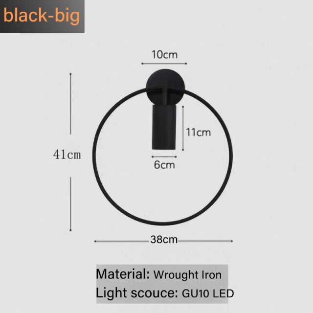 Nordic Minimalism Light luxury GU10 LED wall lamp indoor bedroom bedside living room sconces loft aisle lighting fixture-7