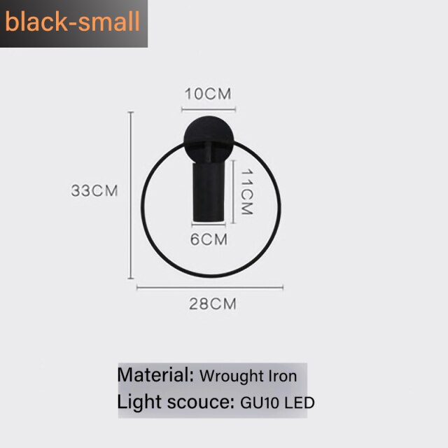 Nordic Minimalism Light luxury GU10 LED wall lamp indoor bedroom bedside living room sconces loft aisle lighting fixture-8