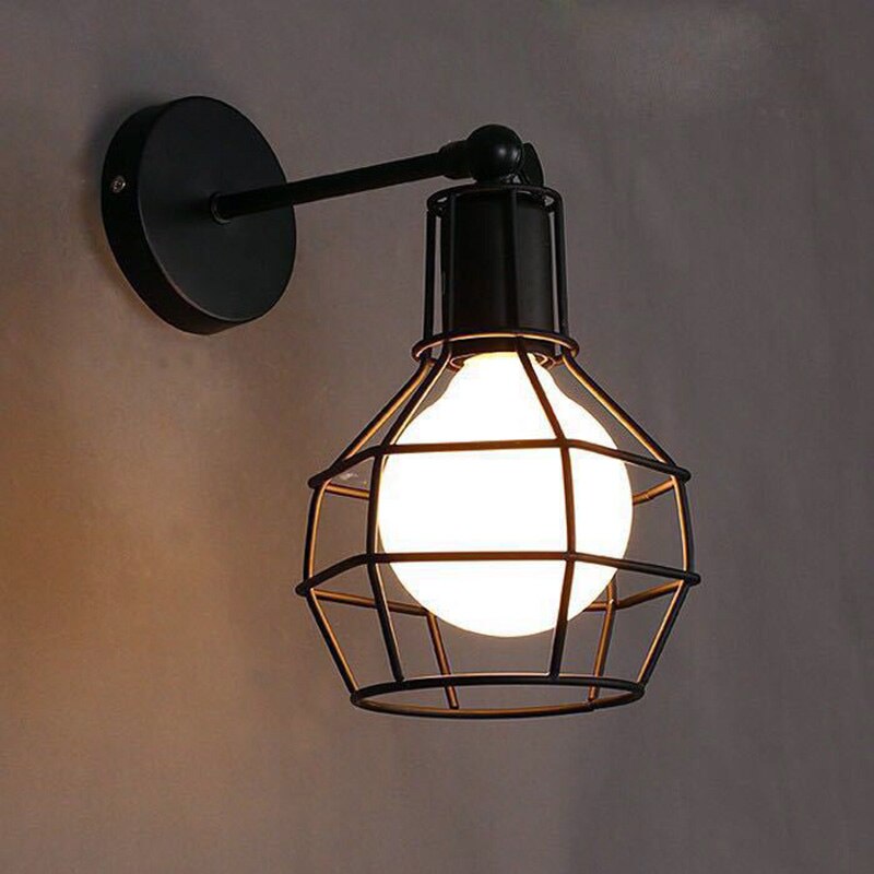 Retro Industrial style LED wall lamp American rural restaurant lighting indoor bedroom living room aisle corridor light Fixture-0