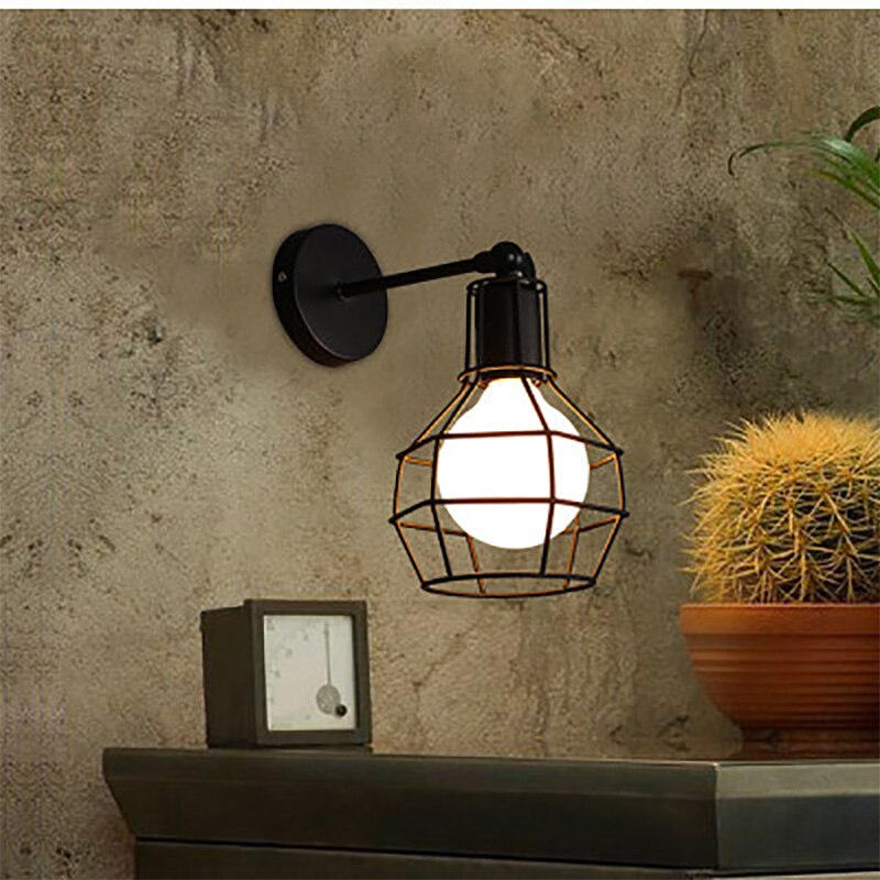 Retro Industrial style LED wall lamp American rural restaurant lighting indoor bedroom living room aisle corridor light Fixture-1