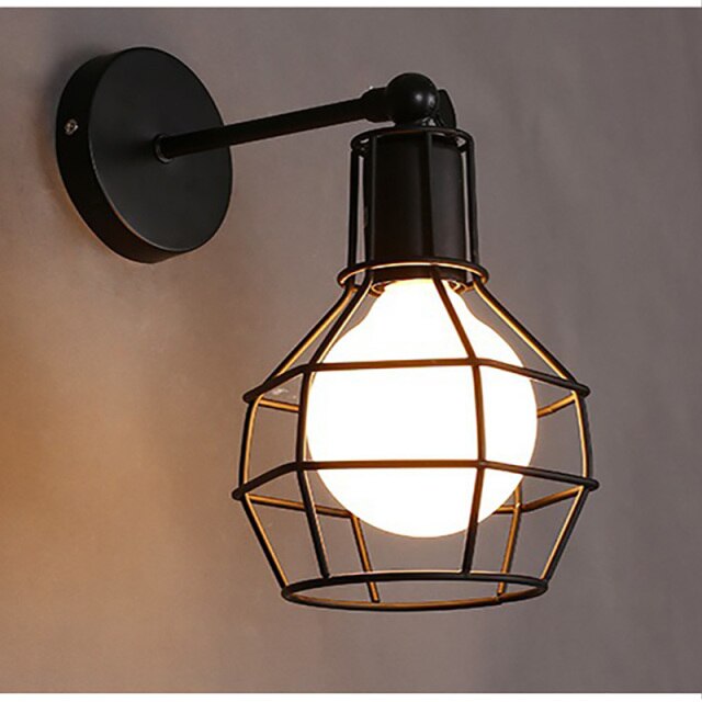 Retro Industrial style LED wall lamp American rural restaurant lighting indoor bedroom living room aisle corridor light Fixture-5