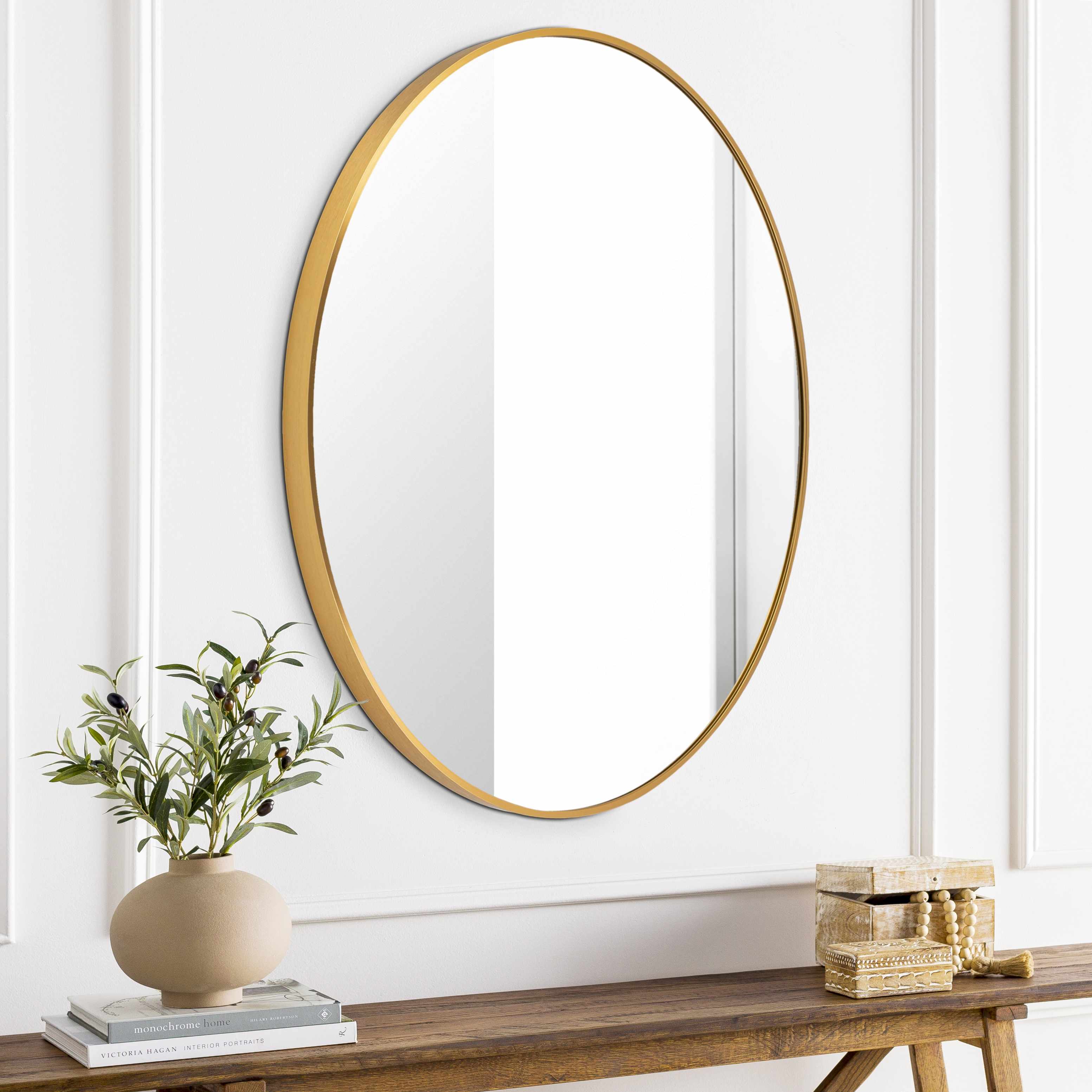 Pontalina Round Gold Mirror-1