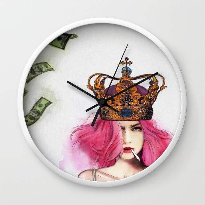 Queen Bitch Wall clock-0