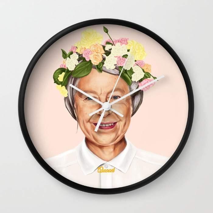 Queen Elizabeth Wall clock-0