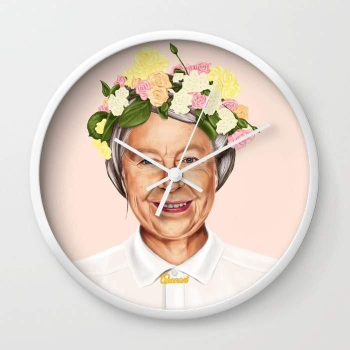 Queen Elizabeth Wall clock-1